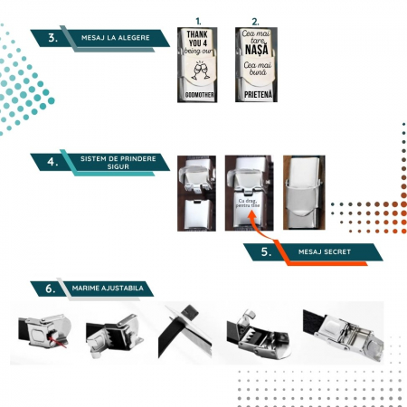 Nasa - Bratara din piele pentru dama cu mesaj (colorata) - inchizatoare aurie [2]