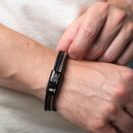 Bratara pentru Barbati, Personalizata cu Mesaj Călător, Slide Force [4]