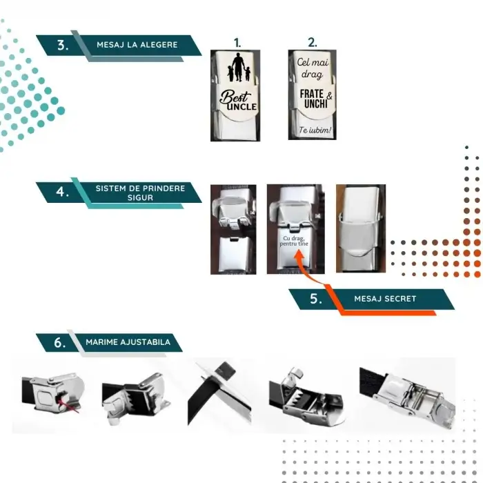 Bratara Personalizata din piele - Cadou Frati si Unchi [2]