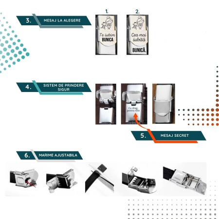 Bratara personalizata din piele - Cadou pentru Bunici [2]