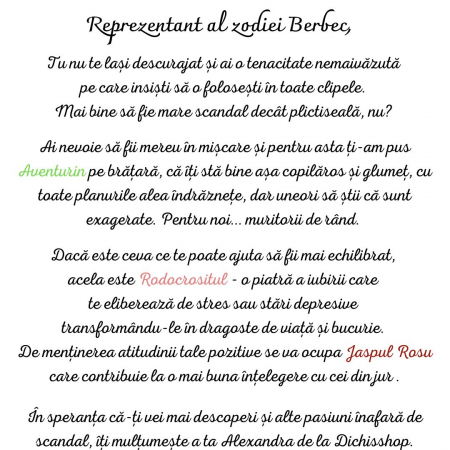 Bratara semipretioasa - Berbec [1]