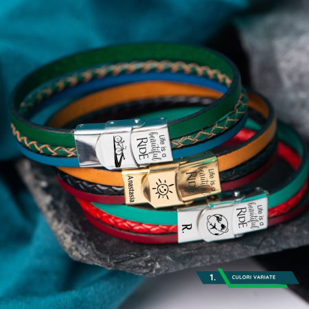 Bratari cu nume pentru copii, Life is a beautiful Ride [1]