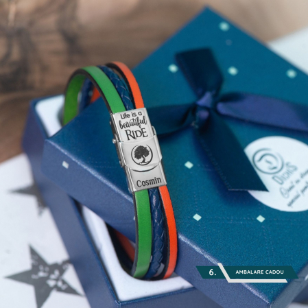 Bratari cu nume pentru copii, Life is a beautiful Ride [3]