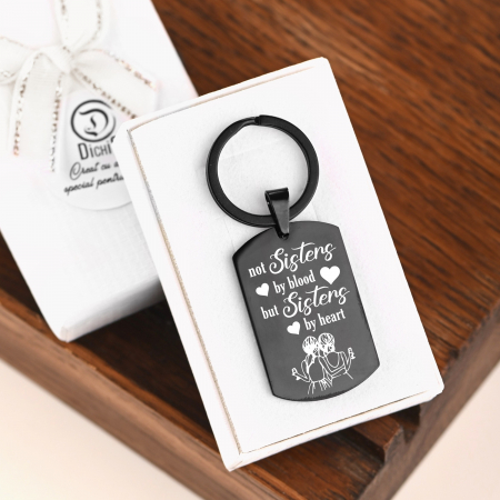 Brelocuri - Cadou pentru Prietena - Breloc Personalizat Negru