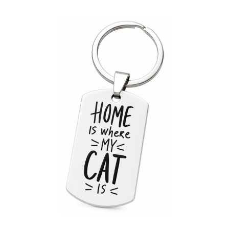 Breloc-Chei-Personalizat-Cu-Mesaj-home-is-where-my-cat-is [0]