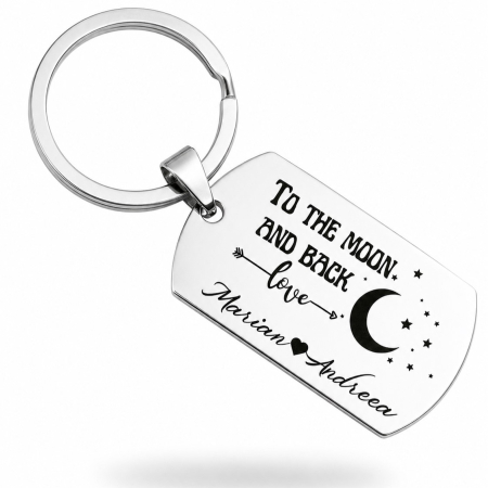 Cadouri - Breloc-Personalizat-cu-Nume-To-The-Moon-And-Back