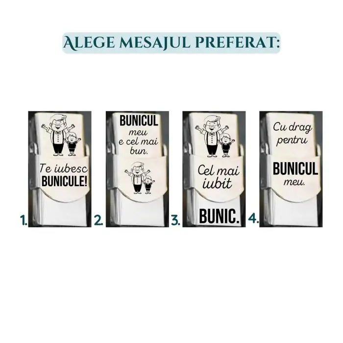 bratara din piele pentru bunic, cu mesaj, inchizatoare otel inoxidabil [2]