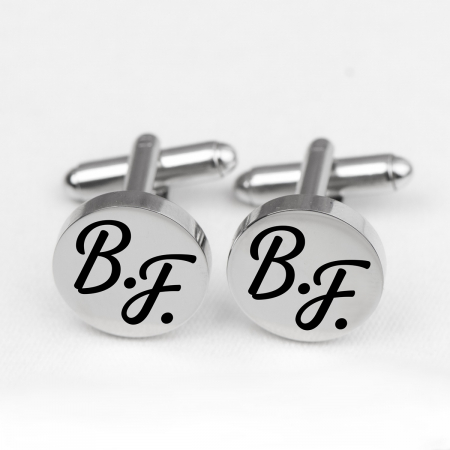 Butoni - Butoni-camasa-personalizati-cu-initiale-rotunzi-inox
