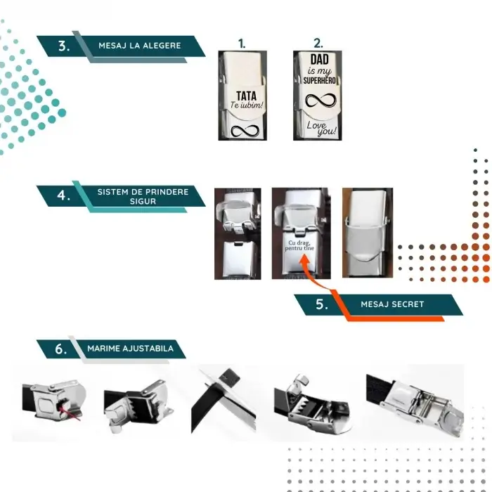 Cadou pentru Tata - Bratara Personalizata cu mesaj [3]