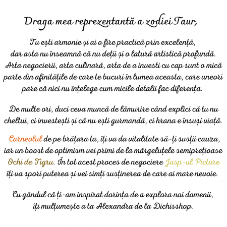 Taur - lumanare parfumata si bratara semipretioasa - pachet cadou zodie [3]