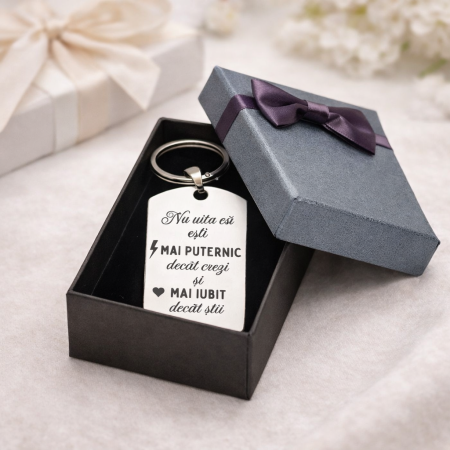 Cutie Cadou pentru Breloc – Ambalaj Elegant cu Fundă [2]