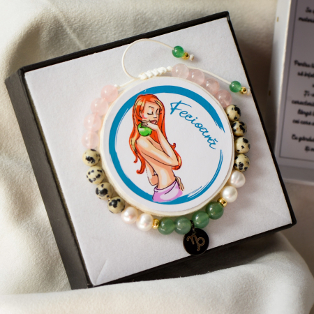 Fecioara - Lumanare Parfumata si Bratara Semipretioasa - Pachet Cadou Zodie [3]