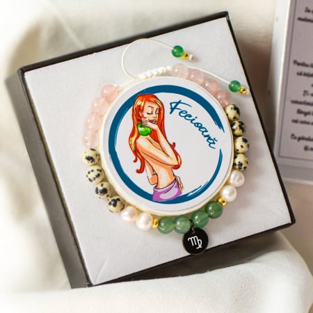 Fecioara - Lumanare Parfumata si Bratara Semipretioasa - Pachet Cadou Zodie [9]