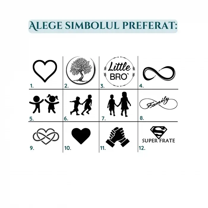 Bratara din piele cu mesaj pentru frate, inchizatoare inox [4]