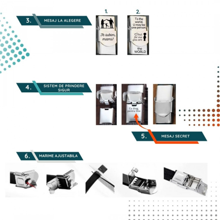 Cadou mamica - Bratara personalizata cu mesaj "Te iubim mami!" [2]