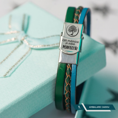 Bratari Personalizate FEMEI iubite - Cadou proaspata Mamica - Bratara din piele Personalizata cu mesaj