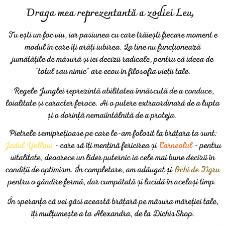 Bratara semipretioasa - Leu [3]