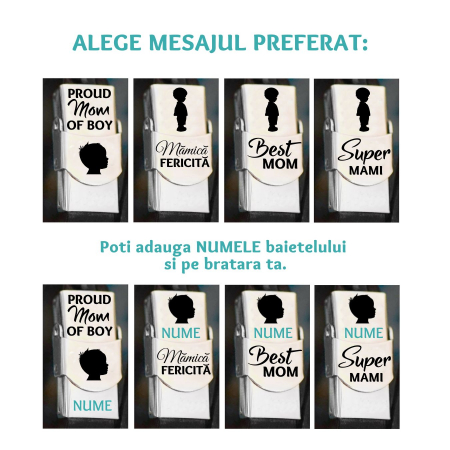 Set de Bratari Mama Fiu din piele [2]