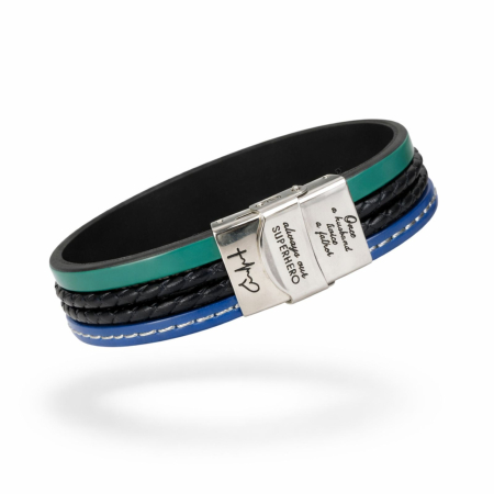 Bratari - Sot si tatic - Bratara lata de piele cu mesaj