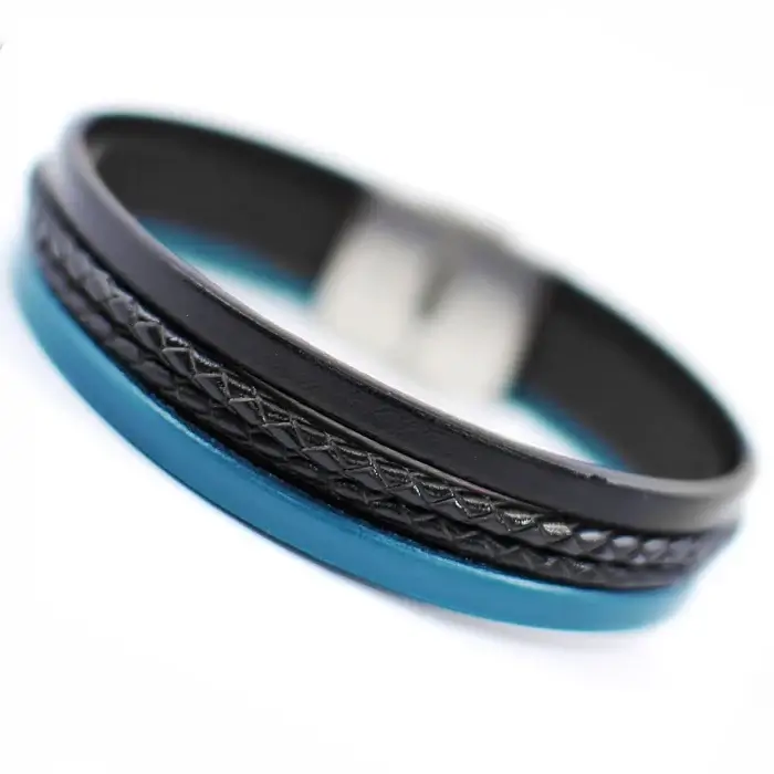 Sot si tatic - Bratara lata de piele cu mesaj [6]