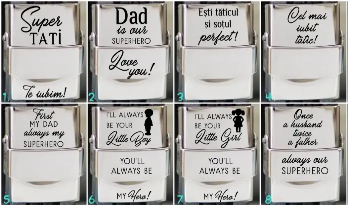 Sot si tatic - Bratara lata de piele cu mesaj [1]