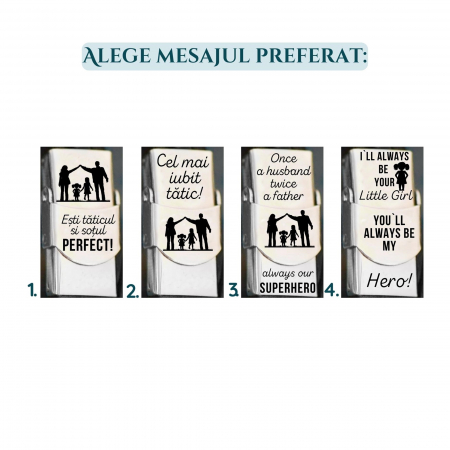 Tatic - Bratara din piele cu mesaj personalizat [2]