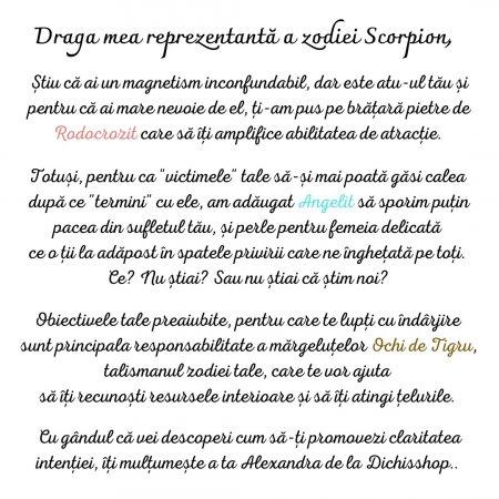 scorpion - lumanare parfumata si bratara semipretioasa - pachet cadou zodie [2]