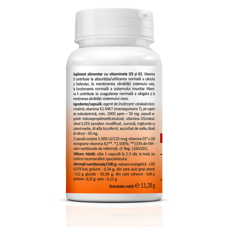 Vitamina D3+K2 Forte x 30cps Zenyth [2]