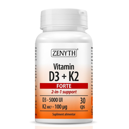 Vitamina D3+K2 Forte x 30cps Zenyth