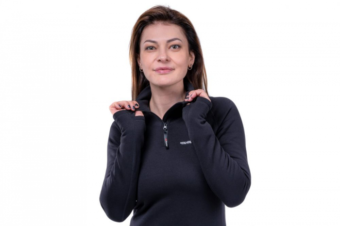 Pulover cu Guler PS PRO ZIP Woman Black [3]