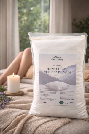 Sare De Baie - Perna cu sare naturala pentru relaxare si confort. Utilizare calda sau rece. Produs natural de wellness, ideal pentru uz zilnic.