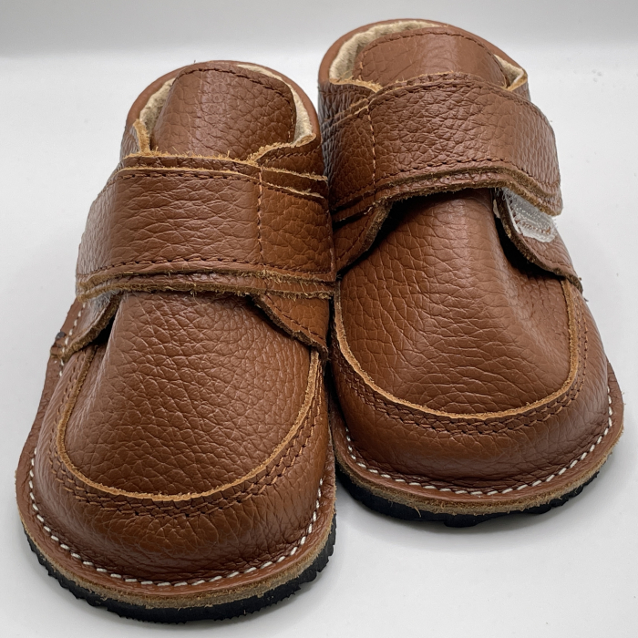 Ghete copii piele naturala All Brown [2]