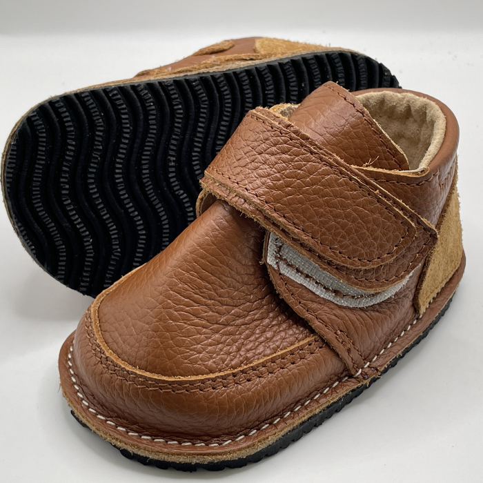 Ghete copii piele naturala All Brown [3]