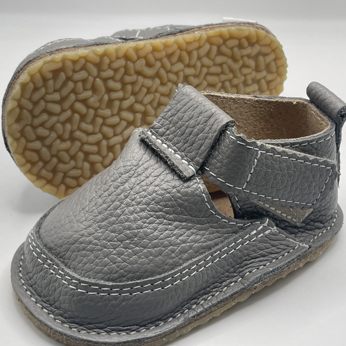 Pantofi Primii Pasi piele naturala All Grey [2]