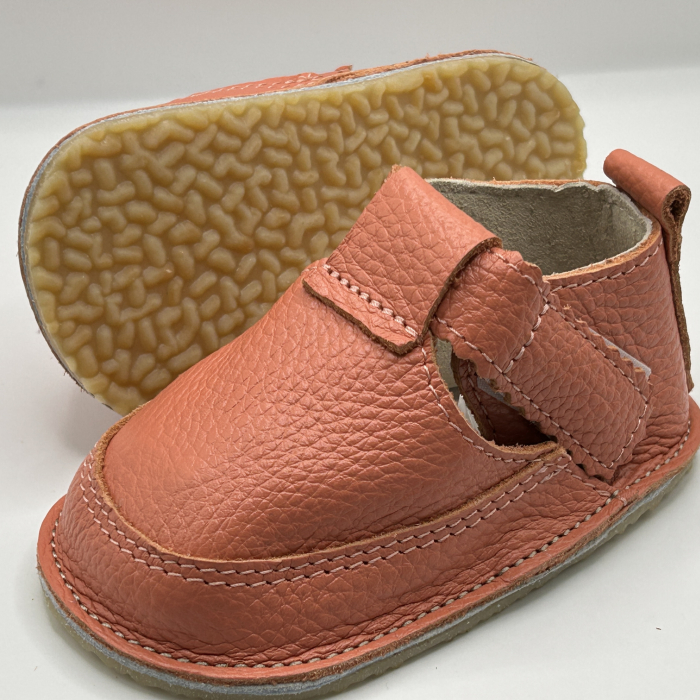 Pantofi Primii Pasi Piele Naturala Coral [2]