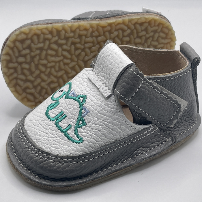Pantofi Primii Pasi piele naturala Dino [2]