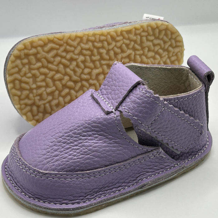 Pantofi Primii Pasi Piele Naturala Lavender [2]