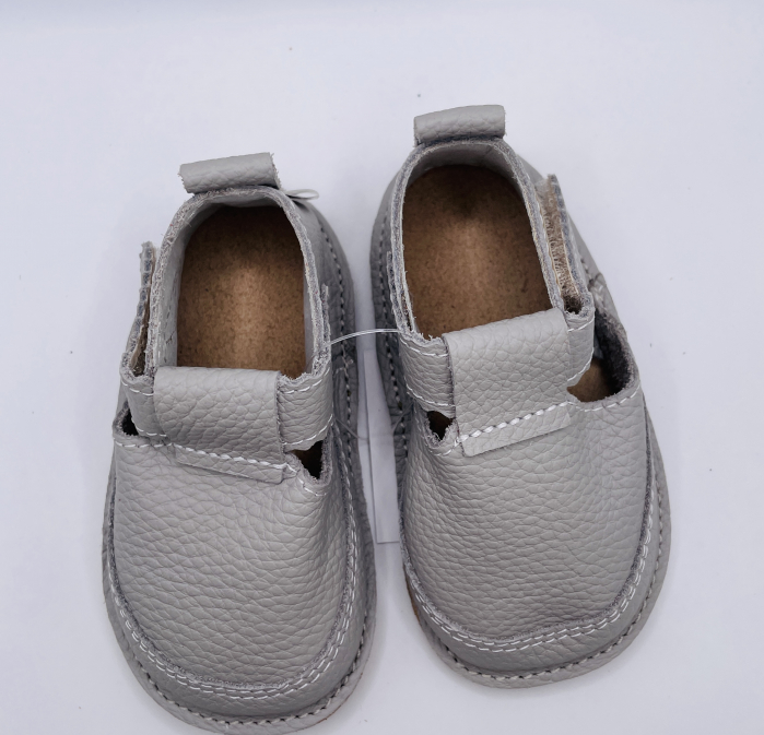 Pantofi copii piele naturala soft Grey [5]