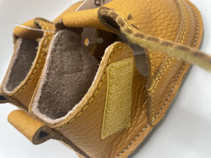 Pantofi Primii Pasi Piele Naturala All Yellow [6]