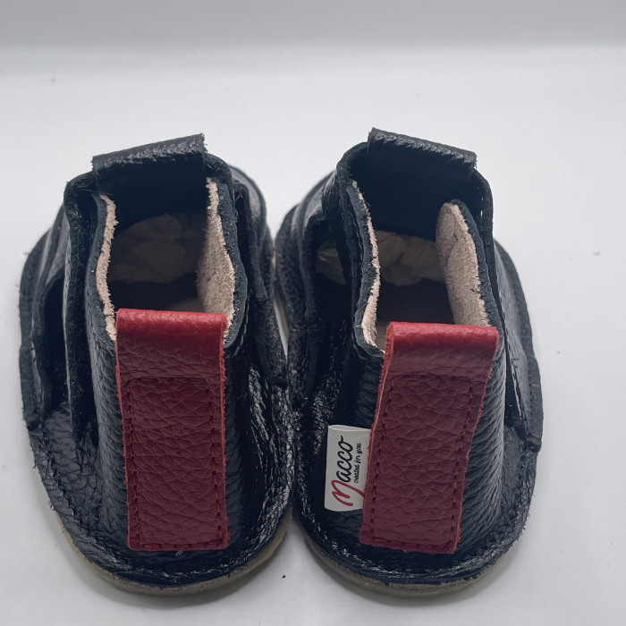 Pantofi Primii Pasi Piele Naturala Black [4]