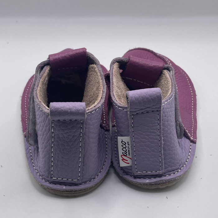 Pantofi Primii Pasi Piele Naturala Lavender Mix [4]
