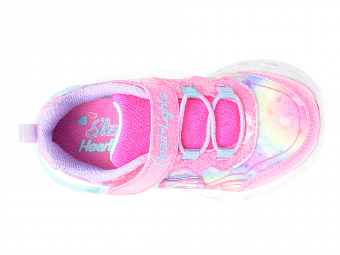 Pantofi sport fete Skechers Flutter Heart cu LED [3]