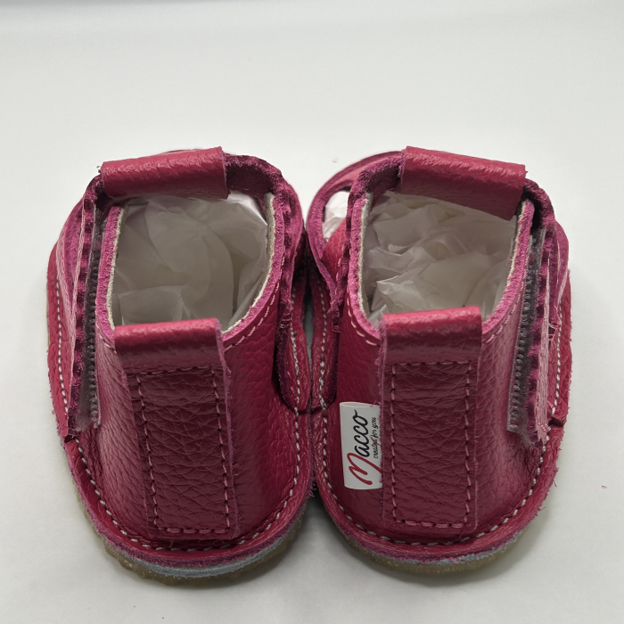 Sandale barefoot copii piele naturala Fuchsia [3]