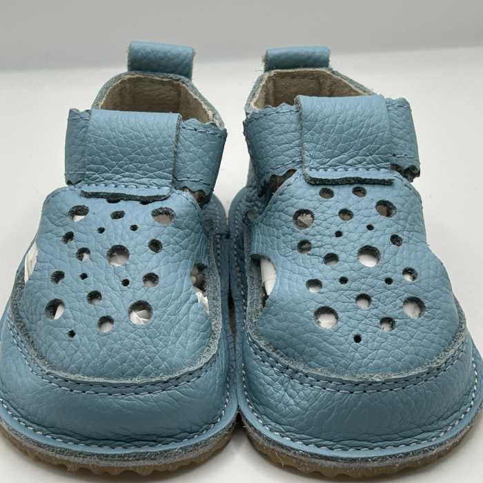 Sandale Barefoot copii piele naturala Bleu Ciel [3]