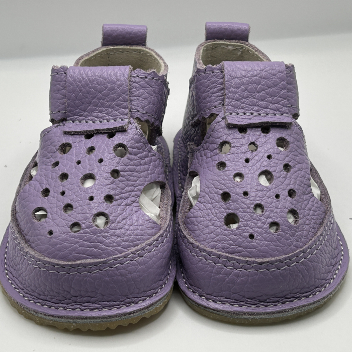 Sandale Barefoot Copii piele naturala Lavender [2]
