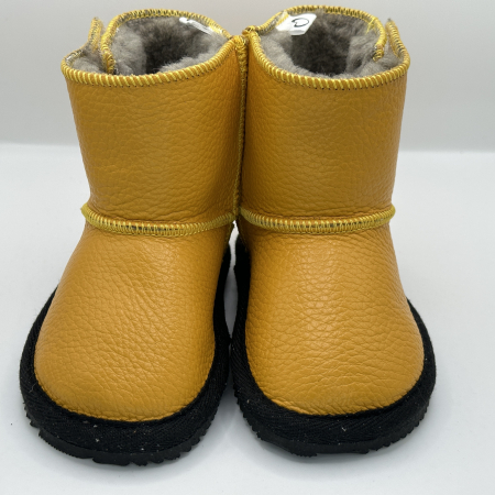 Cizme Copii Piele Naturala All Yellow [2]