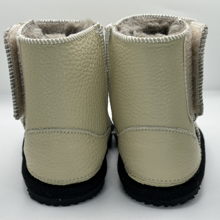 Cizme Copii Piele Naturala Light Beige [3]