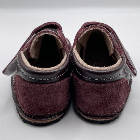 Ghete copii piele naturala Burgundy [1]