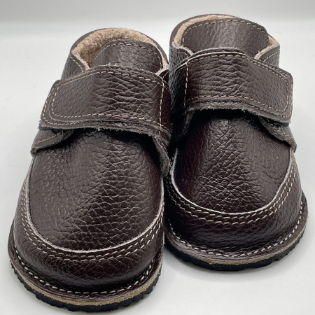 Ghete copii piele naturala Dark Brown [2]