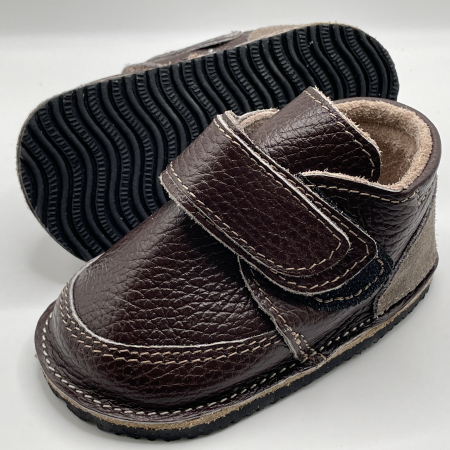 Ghete copii piele naturala Dark Brown [1]